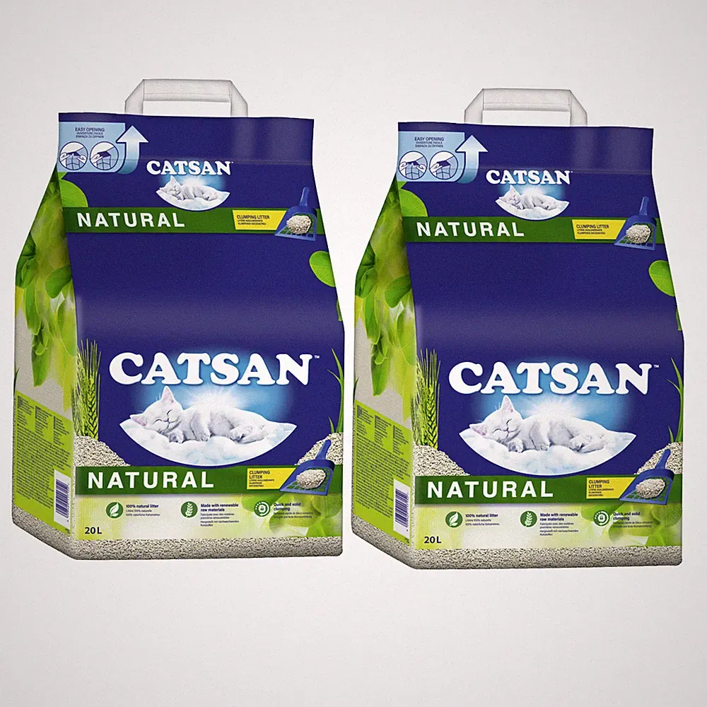 CATSAN® Natural Katzenstreu Klumpstreu 2 x 20l