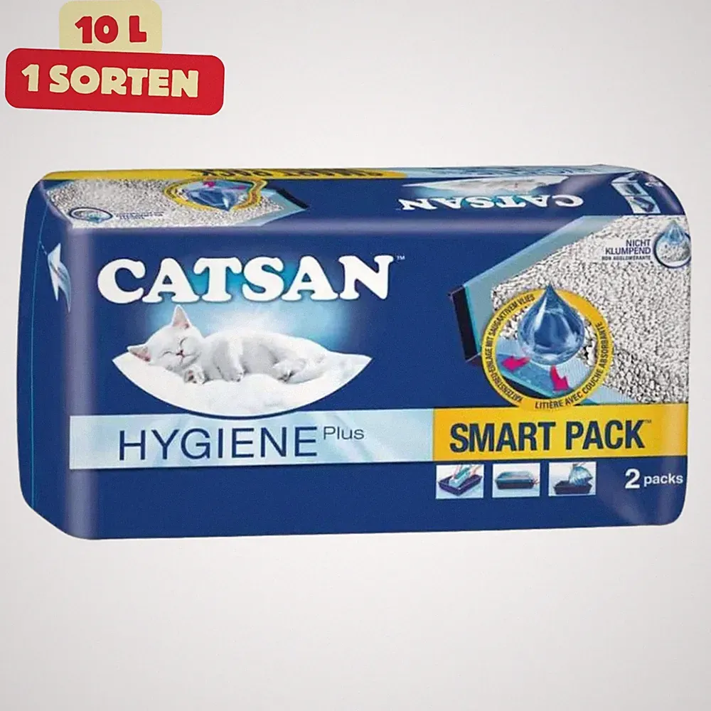 Catsan Smart Pack Katzenstreu Einlegepack Micro-Vlies Hygienisch 2 Packs