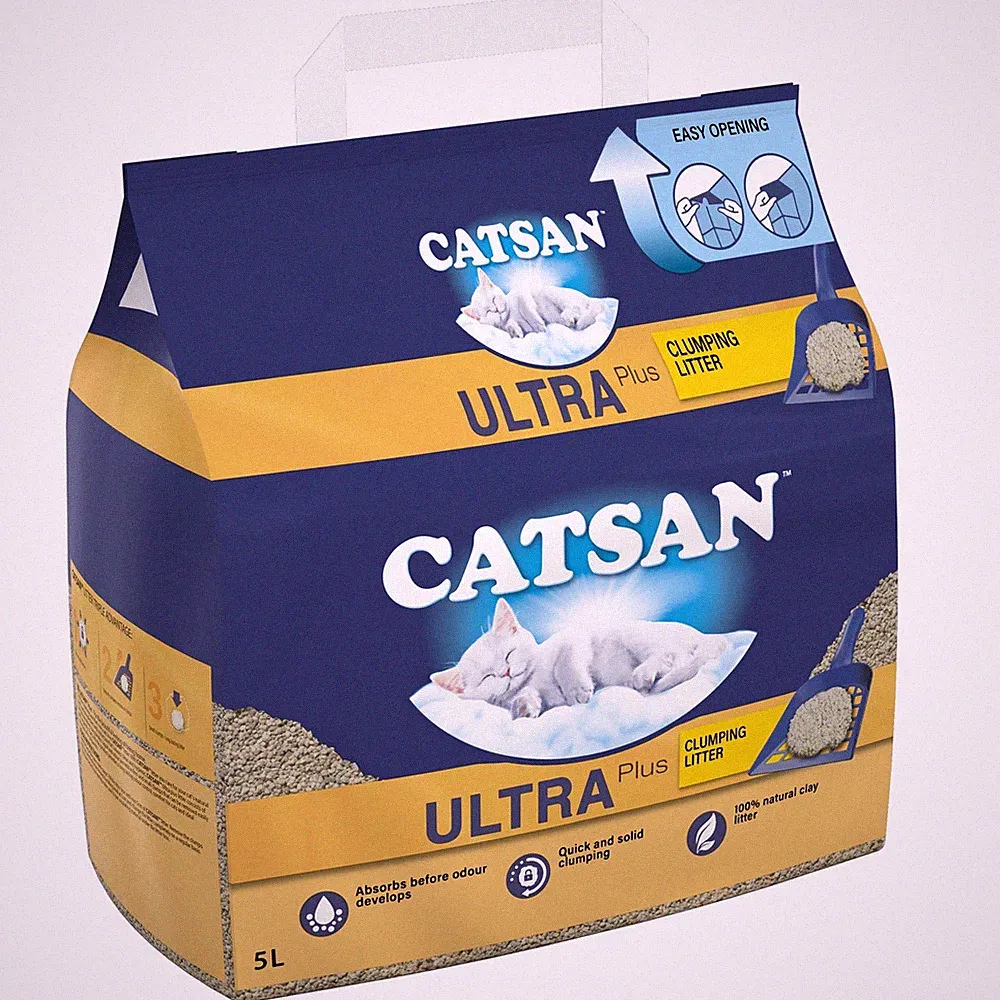 Catsan Streu Ultra Plus Klumpendes Katzenstreu Geruch beseitigend extra saugfähig