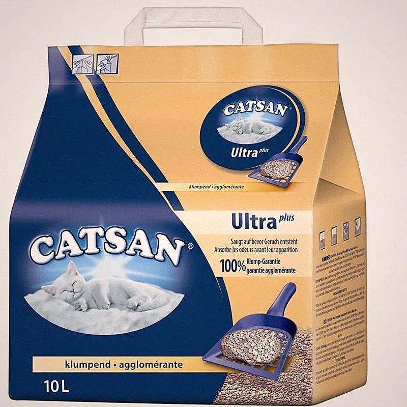 Catsan Ultra | 10ltr Katzenstreu aus feinen Tonkörnchen
