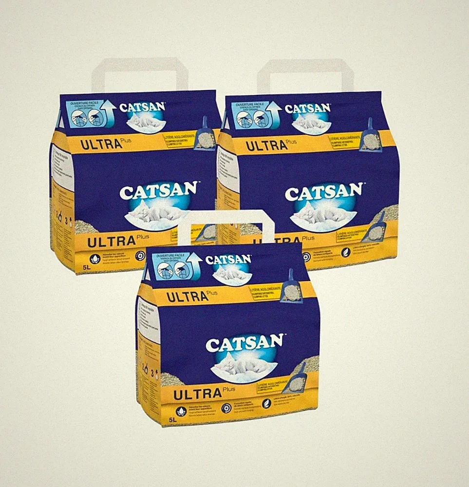 Catsan Ultra Plus 3x 5L Klumpendes Katzenstreu | Premium Geruchskontrolle & Hygiene 15