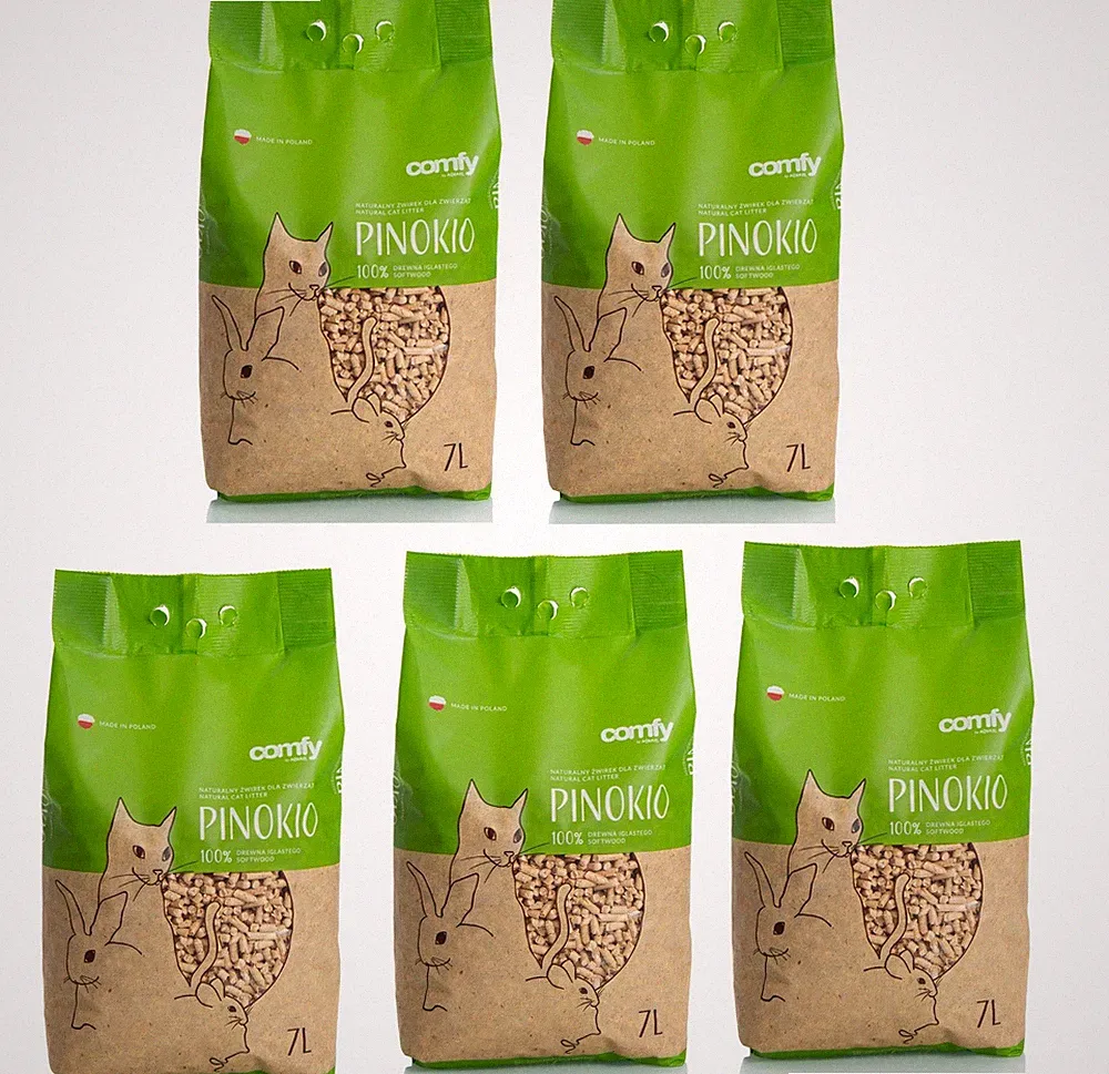 COMFY Pinokio Holzstreu Katzenstreu 35L (5x7 L)