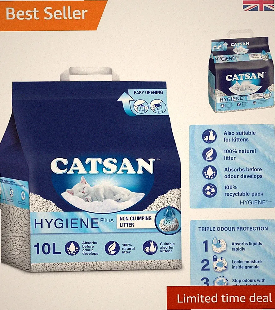 Duftloses 10L klumpfreies Katzenstreu - Natürliche Hygienelösung für Katzen