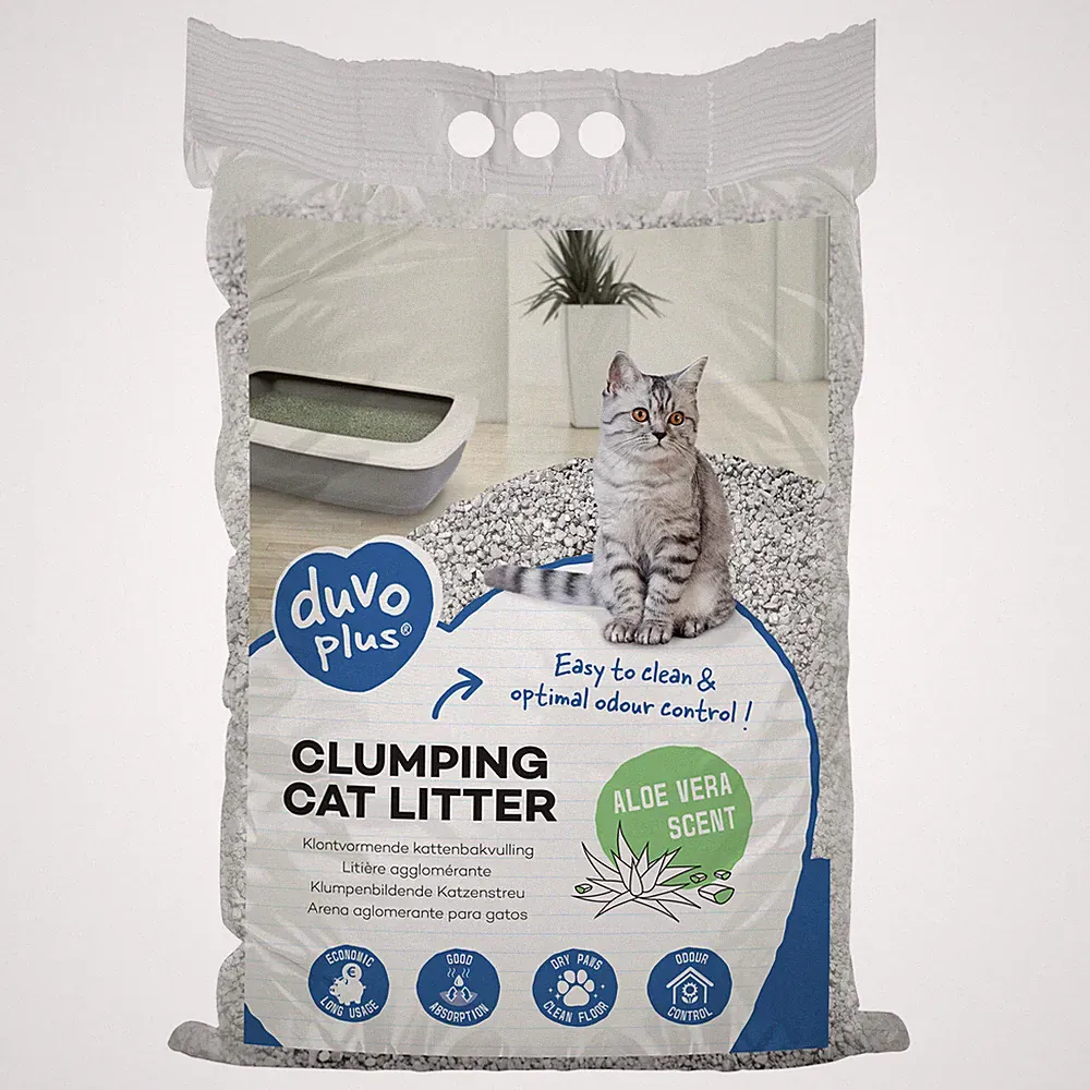 Duvo+ Katzenstreu Aloe Vera Klumpenstreu/Katzenstreu 12 kg, UVP 14,99 EUR, NEU