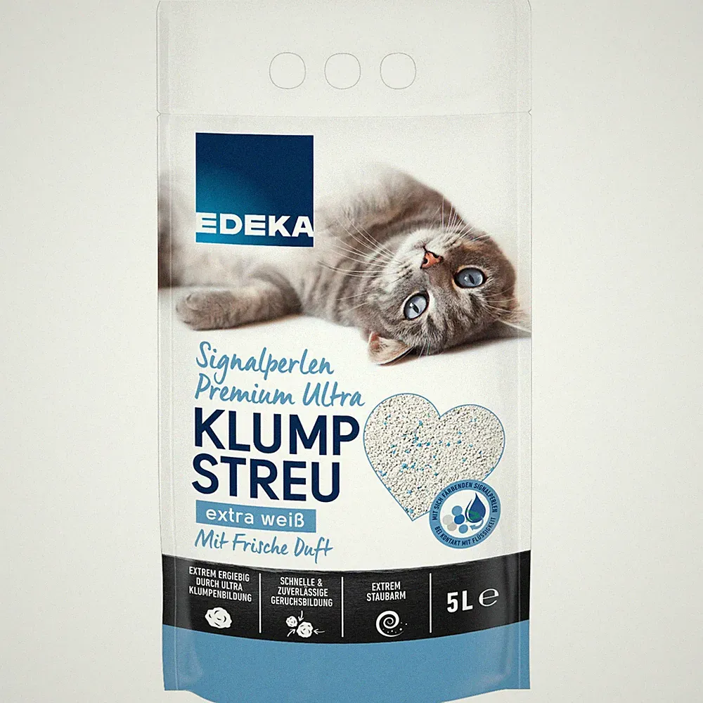 Edeka Signalperlen Premium Ultra Klumpstreu Katzenstreu 5 Liter Packung