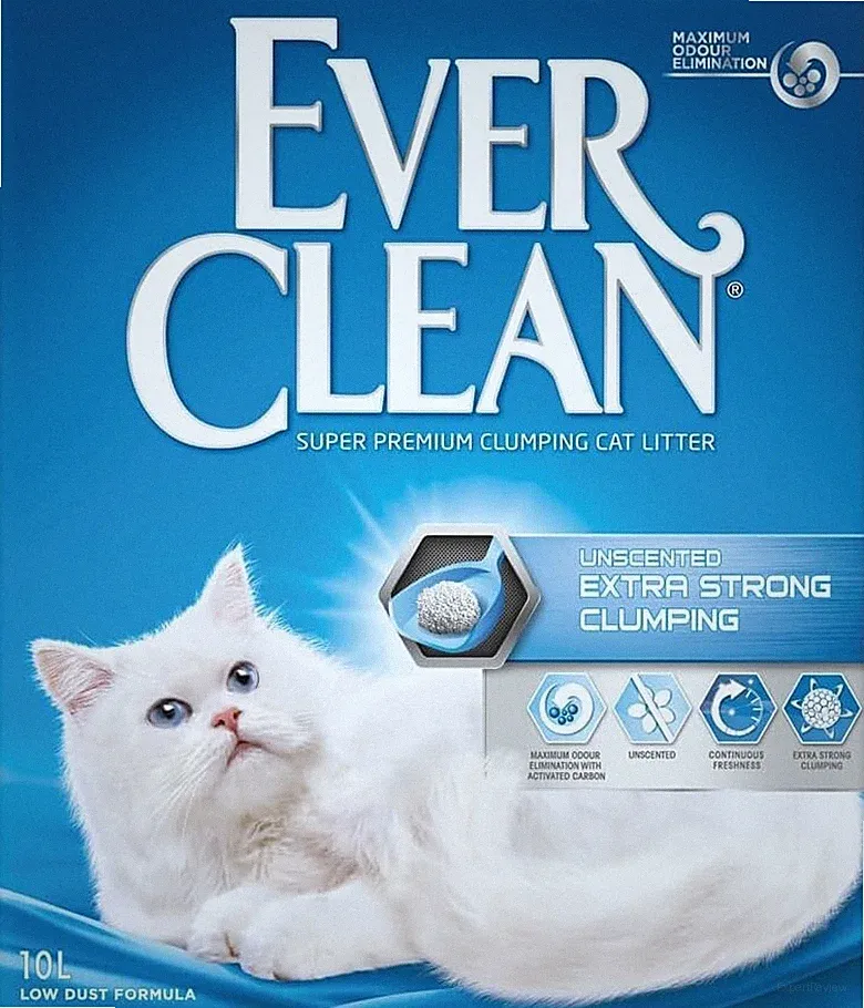 Ever Clean extra stark klumpendes unparfümiertes Katzenstreu, 10 Liter