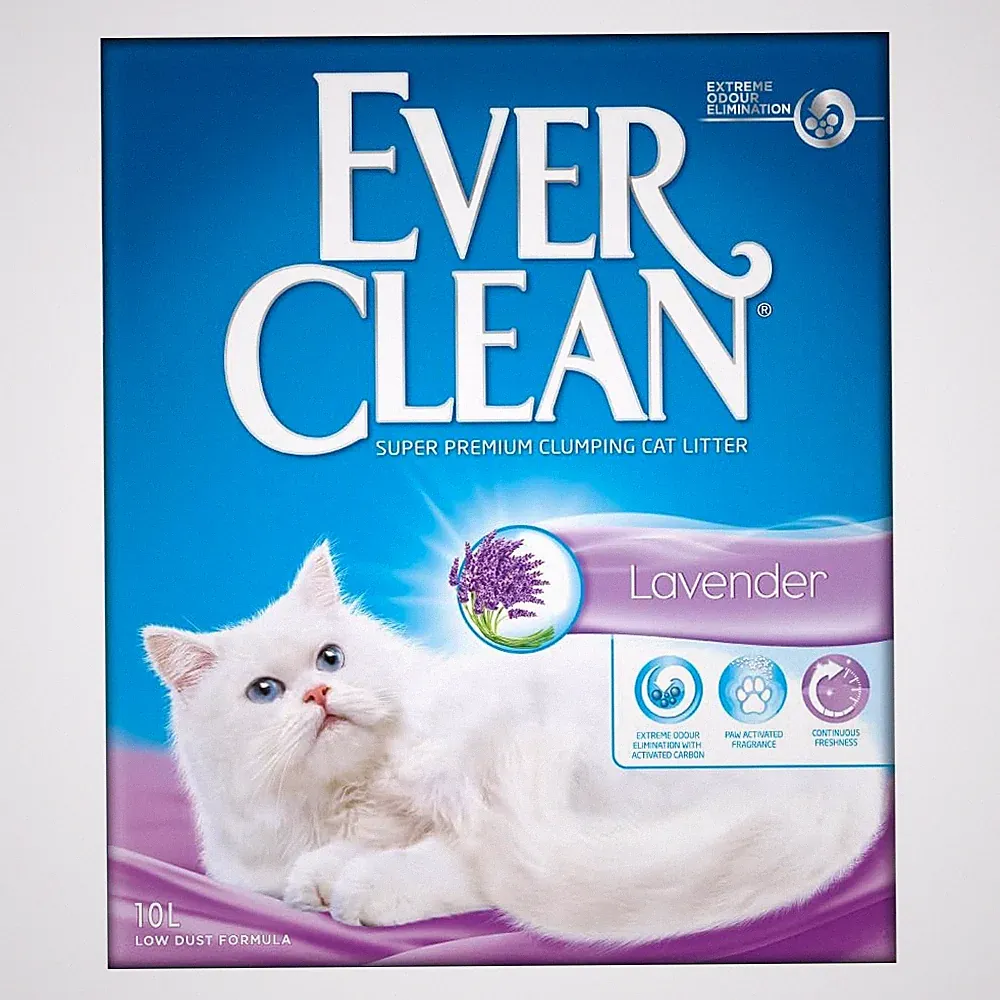 Ever Clean Lavendel Klumpendes Katzenstreu Maximale Geruchskontrolle, 10L Frische
