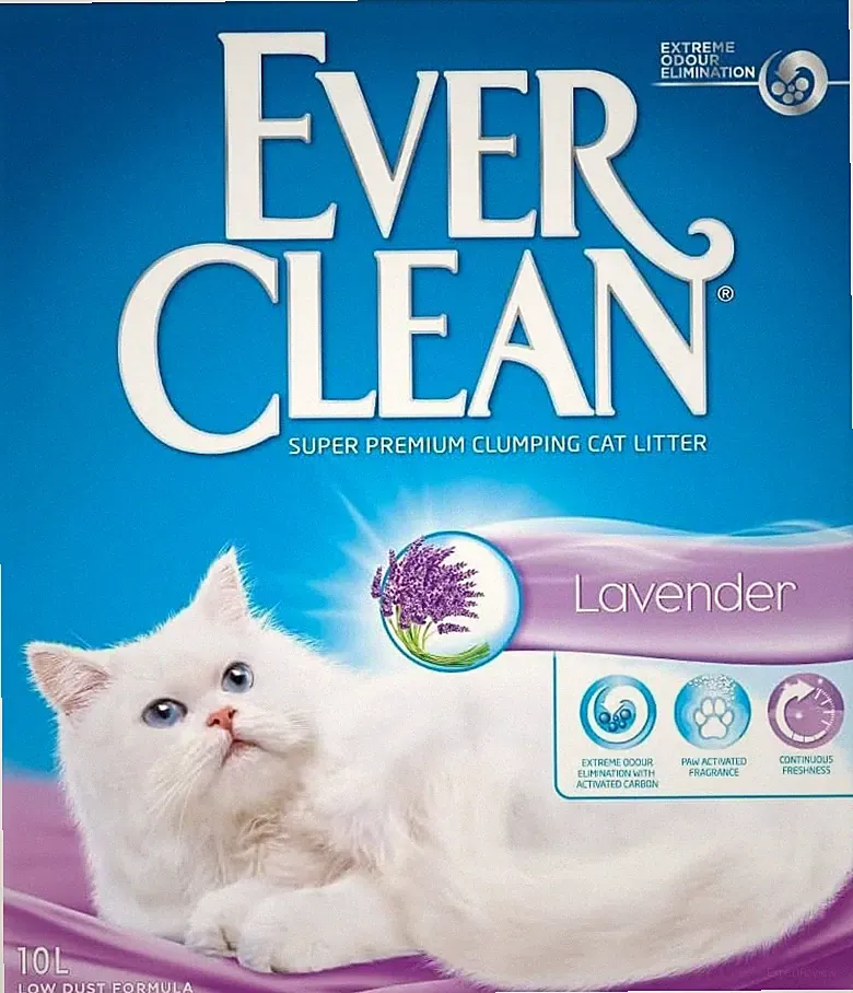 Ever Clean Lavender Katzenstreu 10 Liter Premium klumpendes Katzenstreu mit frischem