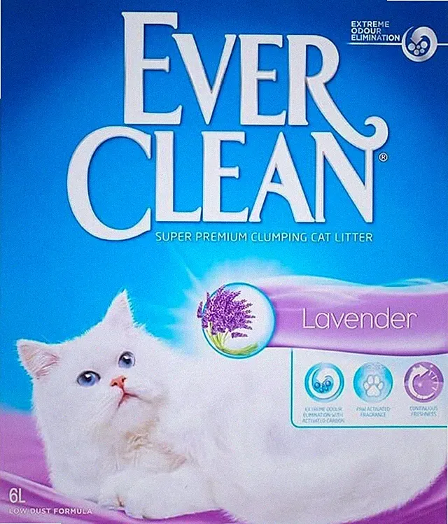 Ever Clean Lavender Katzenstreu 6 Liter Premium Klumpstreu langlebig