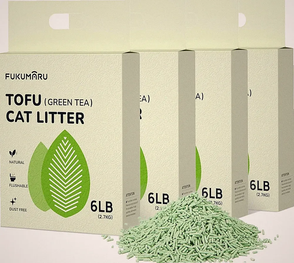 FUKUMARU Tofu Katzenstreu 10,8 kg - Klumpendes Katzenstreu, Geruchsbekämpfung