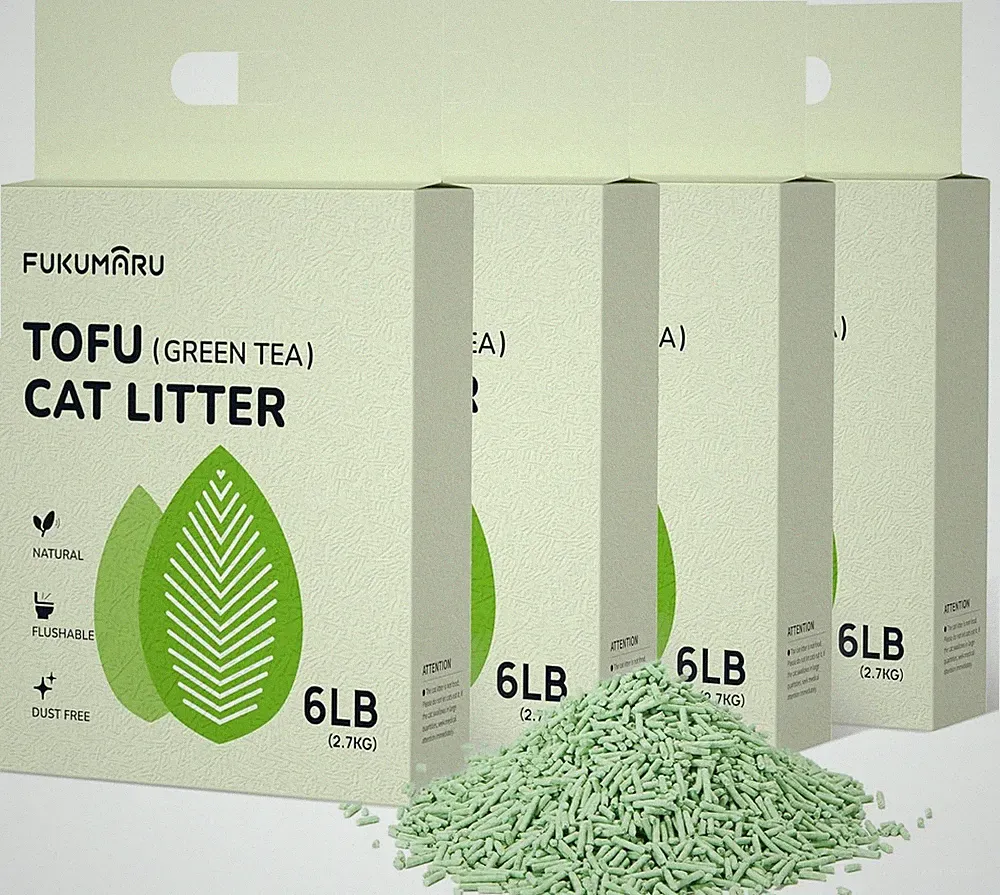 FUKUMARU Tofu Katzenstreu 10,8 kg - Klumpendes Katzenstreu, Geruchsbekämpfung
