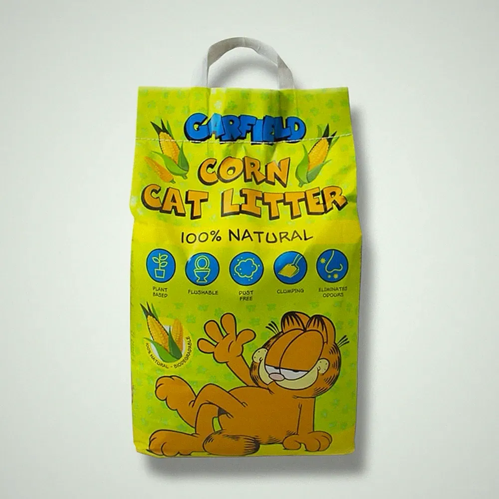 Garfield Mais Katzenstreu 10L natürlich biologisch abbaubar umweltfreundlich Geruchskontrolle