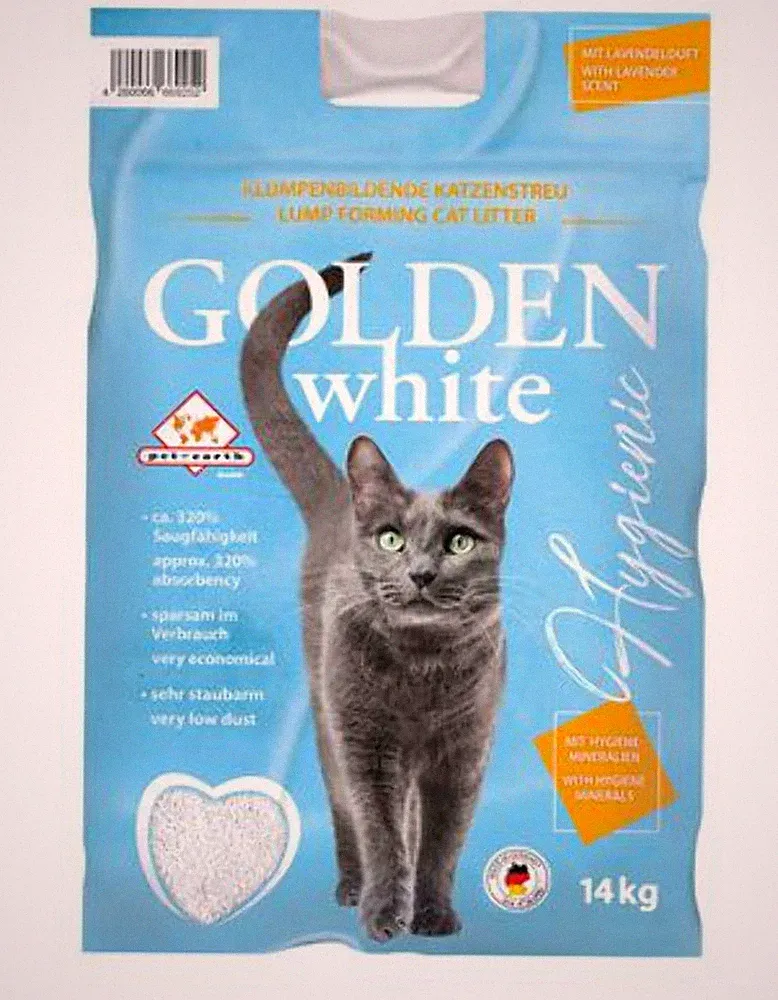 Golden grey White Katzenstreu mit Lavendelduft