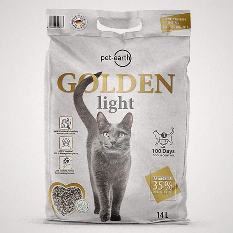 Golden Light Katzenstreu | 14 Liter Katzenstreu mit Aloe Vera-Duft