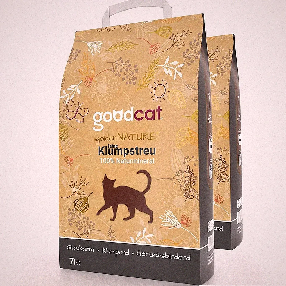 goodcat Golden Nature Katzenstreu 14L Klumpstreu staubarm 2 x 7 L geruchsbindend