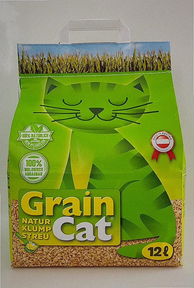 Grain Cat Öko-Katzenstreu CornCat Graincat GreenCat 6 x 12 Liter klumpend