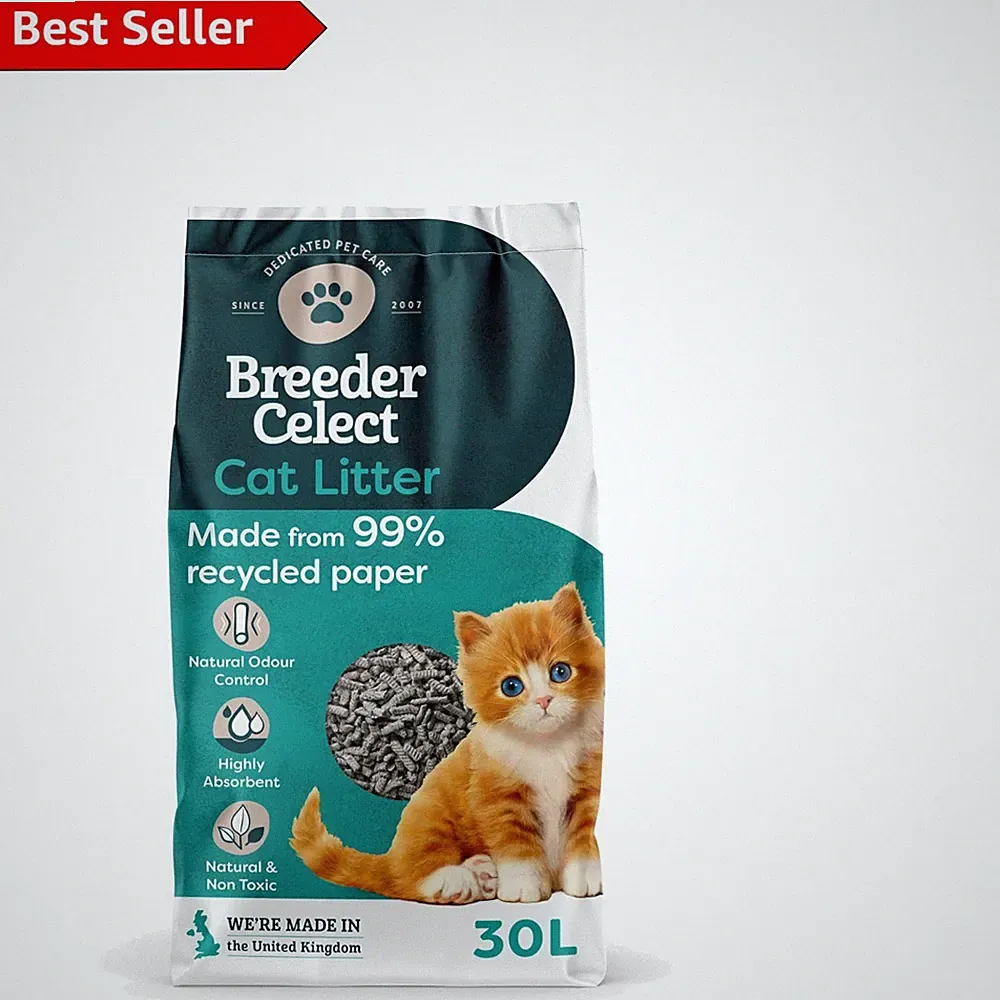 Hochsaugfähiges Katzenstreu 30L - biologisch abbaubar & kompostierbar, unparfümierte Option