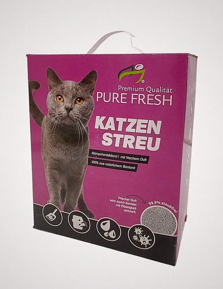 KAHU Katzenstreu 24L (20,8Kg) duftend Klumpstreu Haustierstreu Einstreu Haustier