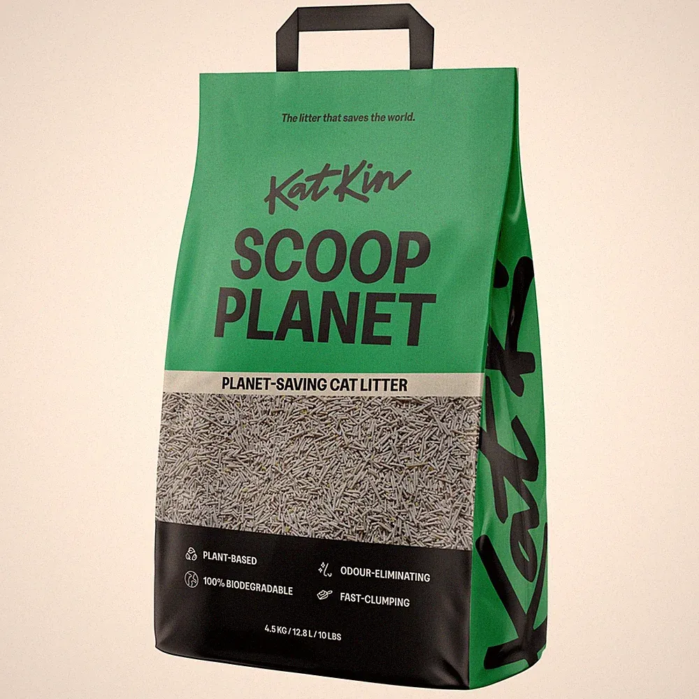 KatKin Scoop Planetenstreu (1x4,5kg/12,8L Beutel) pflanzlich 100% 1 Beutel