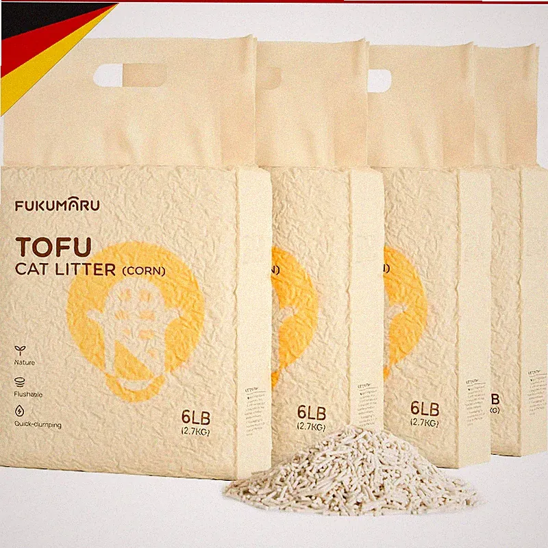 Katzenstreu 10,8kg Klumpstreu Gemischte Maispellets Staubfrei Geruchskontrolle