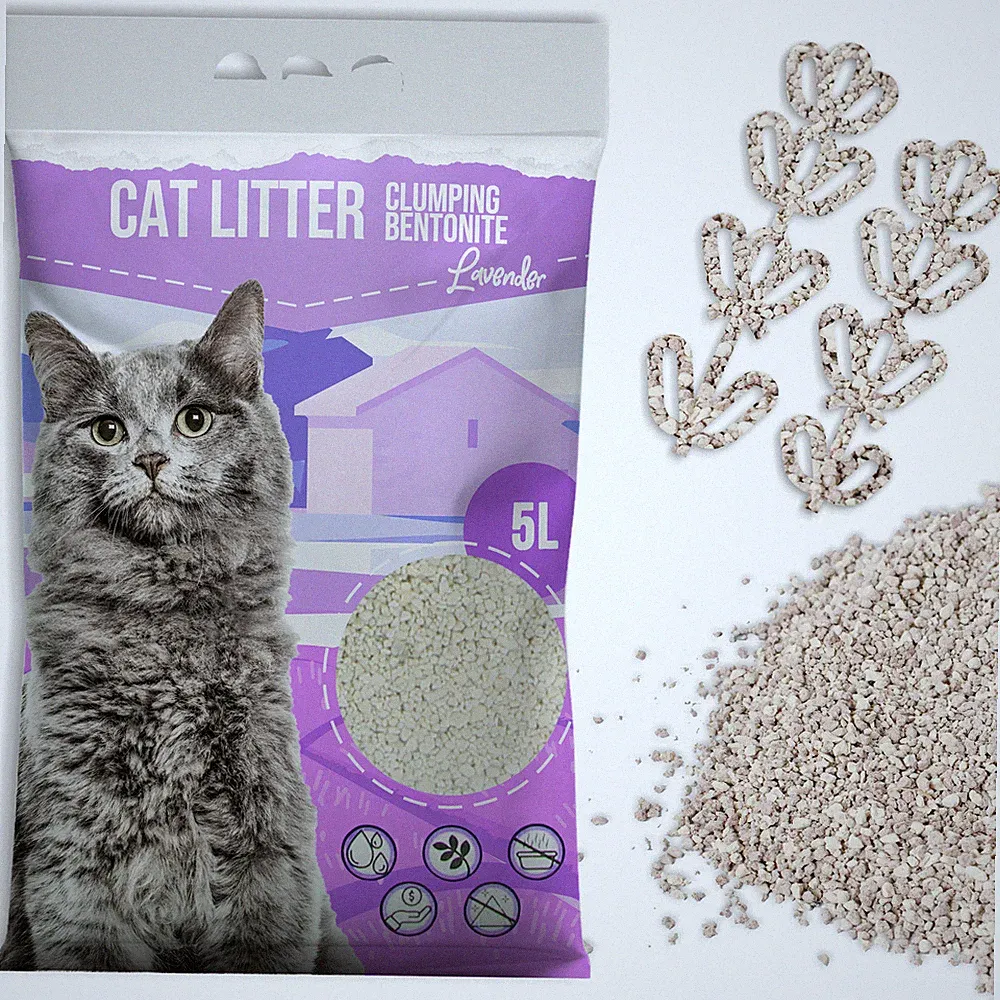 Katzenstreu 5l Naturstreu Bentonitstreu Klumpstreu Katzentoilette Lavendel Streu