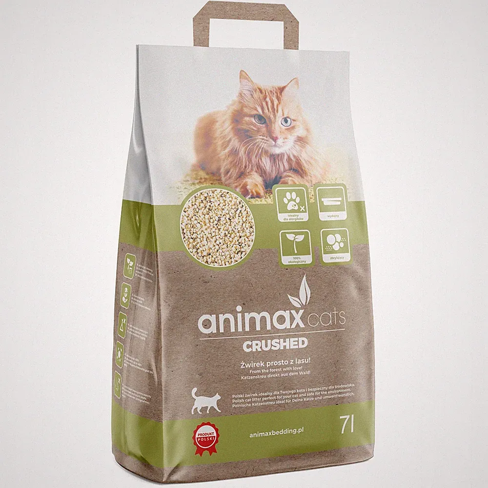 Katzenstreu Animax klumpend staubfrei 7L Crushed