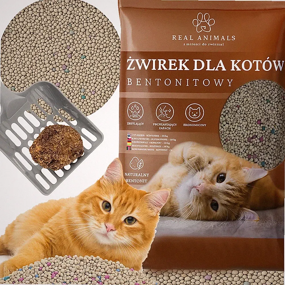Katzenstreu aus Bentonit 25L Saugstark Extrem Klumpend Natürlich Lavendelduft