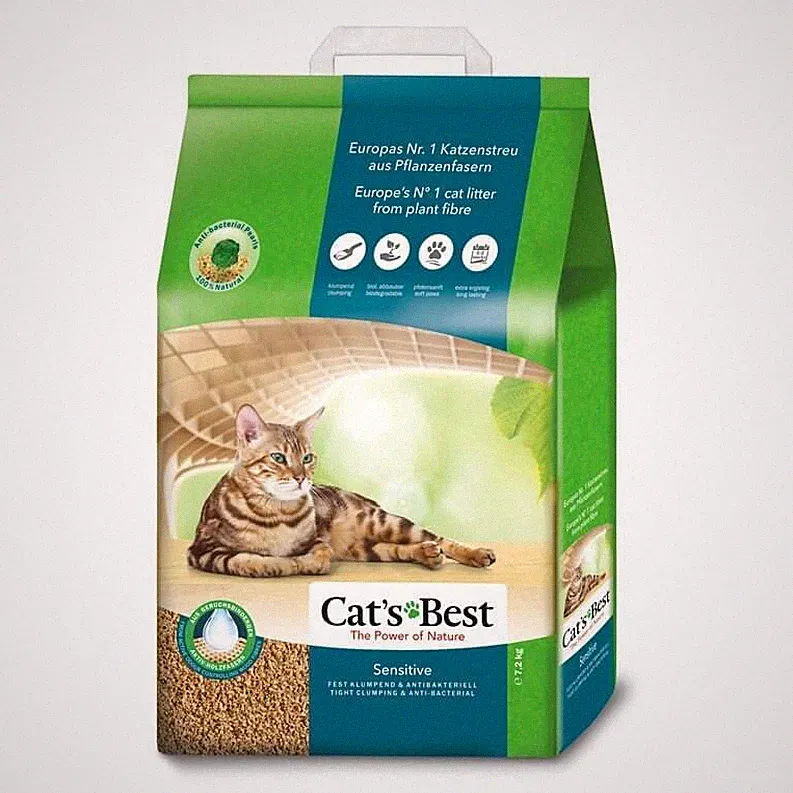 Katzenstreu Cat´s Best Sensitive 20l 7,2kg Staubarme Klumpstreu