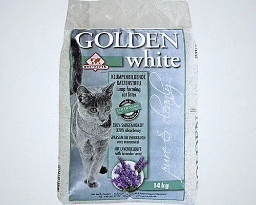 Katzenstreu Golden white mit Lavendelduft 14 kg