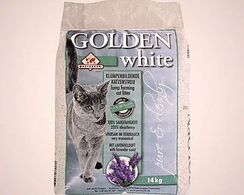 Katzenstreu Golden white mit Lavendelduft 14 kg