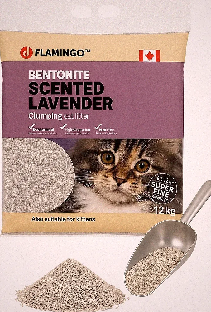 Katzenstreu - katzenstreu klumpstreu - Lavendelduft - 12L (12KG) für 10 Wochen