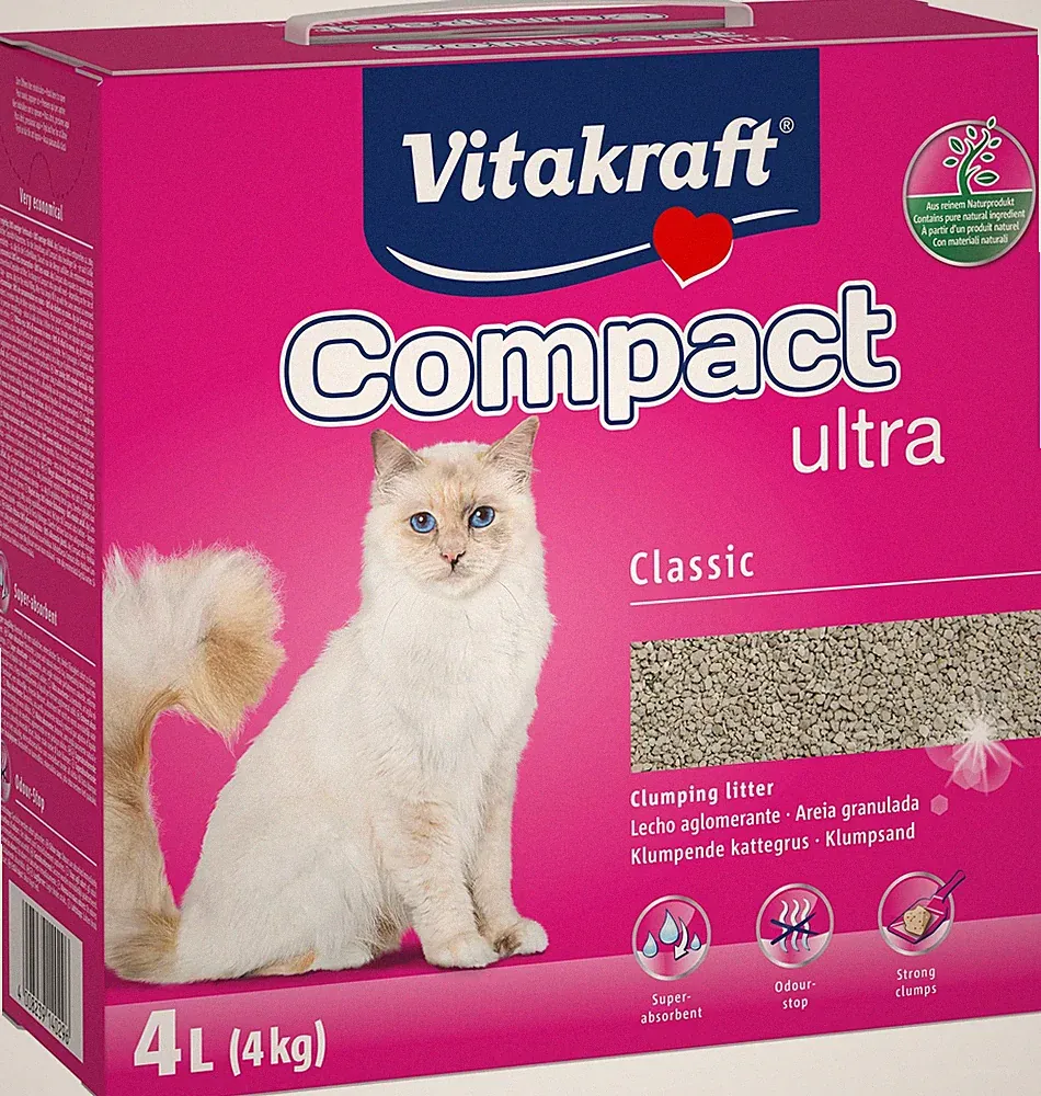 Katzenstreu klumpend 4kg Vitakraft Compact Ultra Classic geruchsbindend