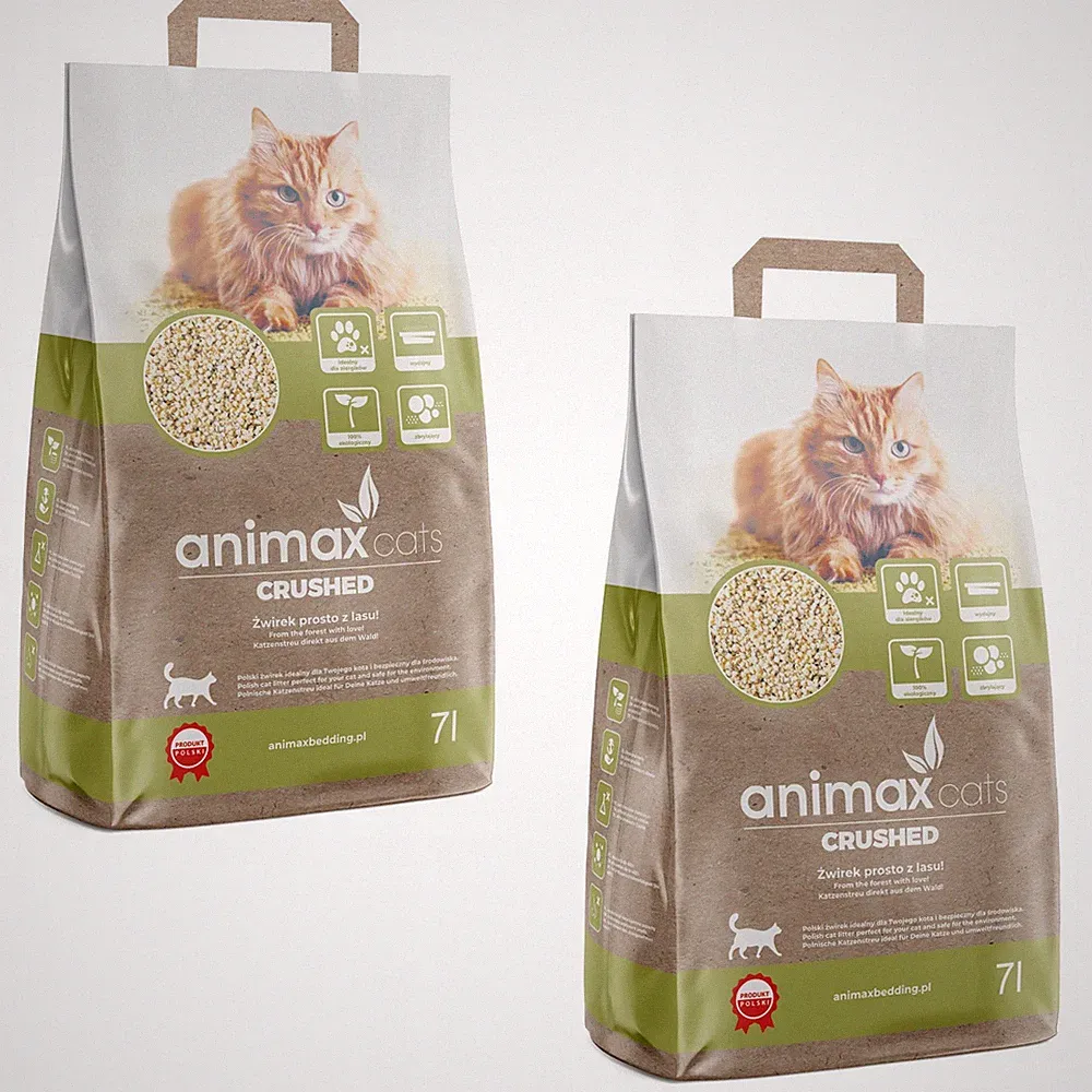Katzenstreu Klumpstreu Animax 2x7L klassisch zerquetscht umweltfreundlich