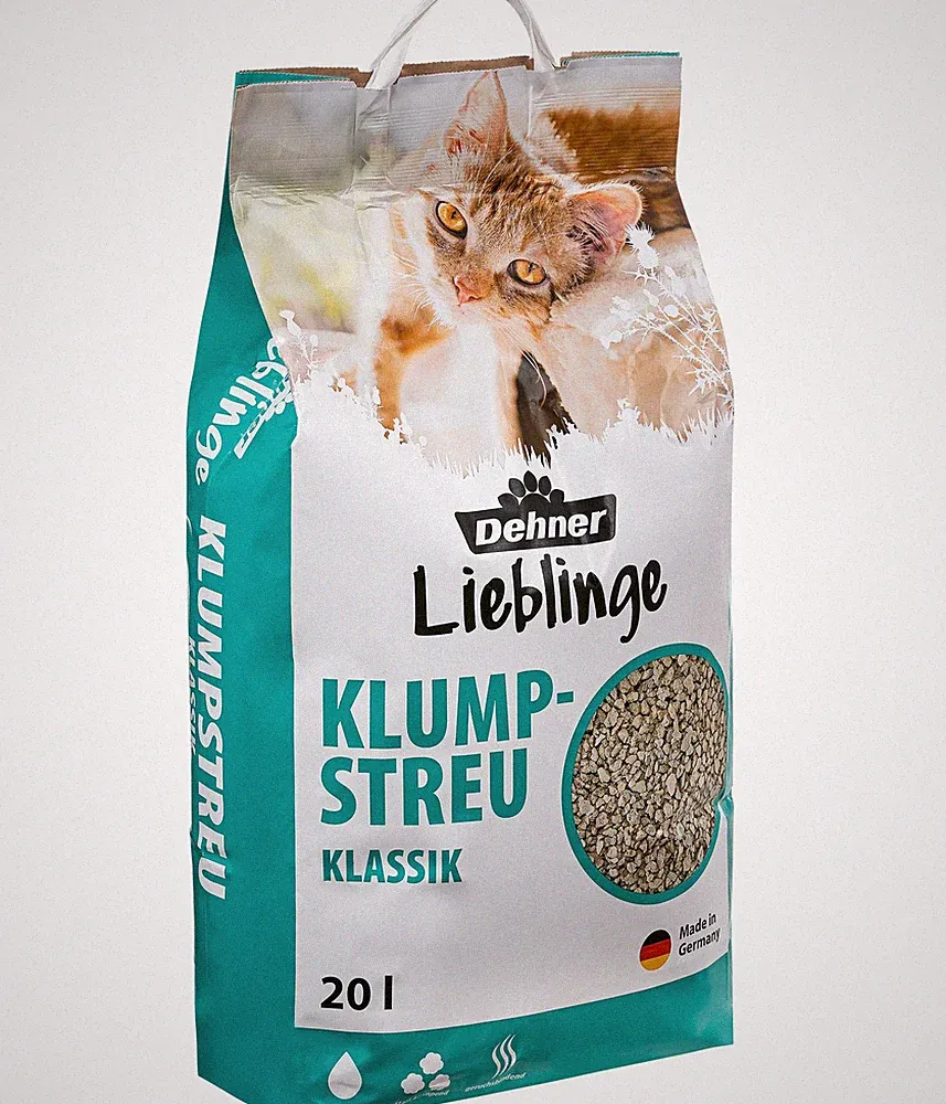 Katzenstreu Klumpstreu Klassik sehr saugstark aus 100 % Naturton, Dehner