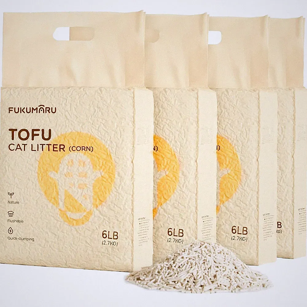 Katzenstreu Mais Tofu Staubfrei Klumpen Geruchskontrolle 10,8kg
