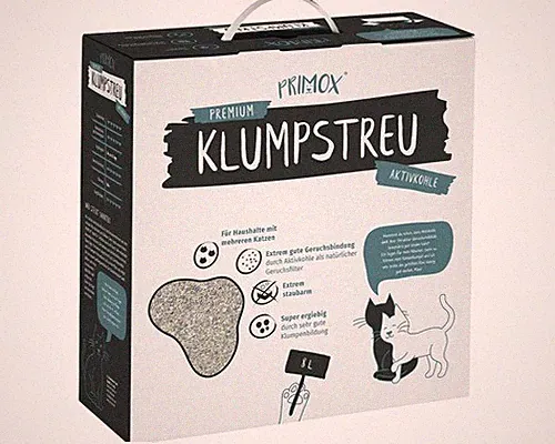Katzenstreu PRIMOX Aktivkohle klumpend 8 l