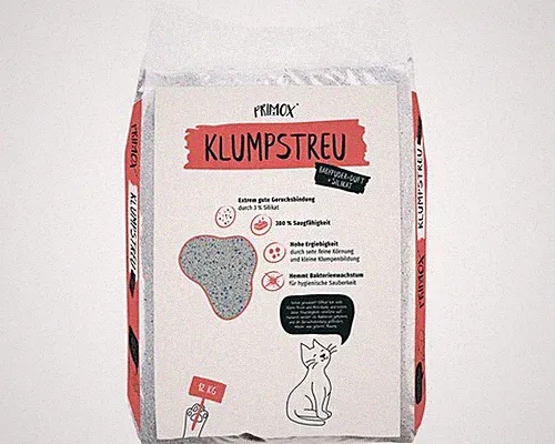 Katzenstreu Primox Premium mit Babypuderduft klumpend, mit Duft 12 kg