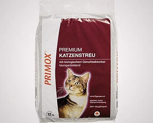 Katzenstreu PRIMOX Premium mit Geruchsabsorber 12 kg