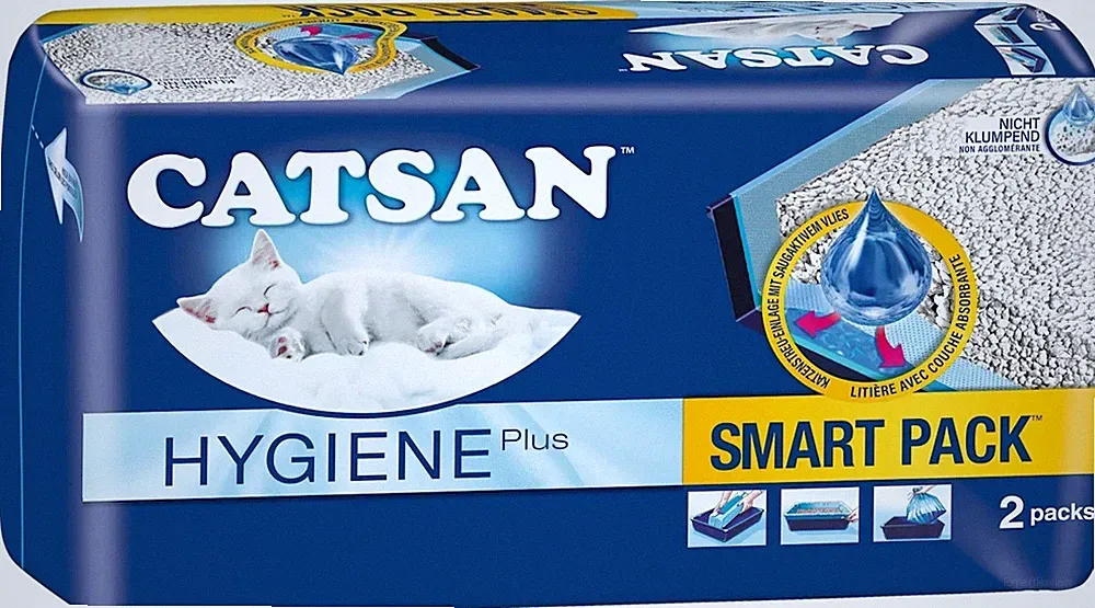 Katzenstreu Smart Pack, Einlegepack für die Katzentoilette (4 Stück), 8 l