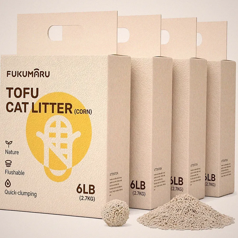 Katzenstreu Tofu 10,8kg Klumpen Geruchskontrolle Staubfrei Maispellets