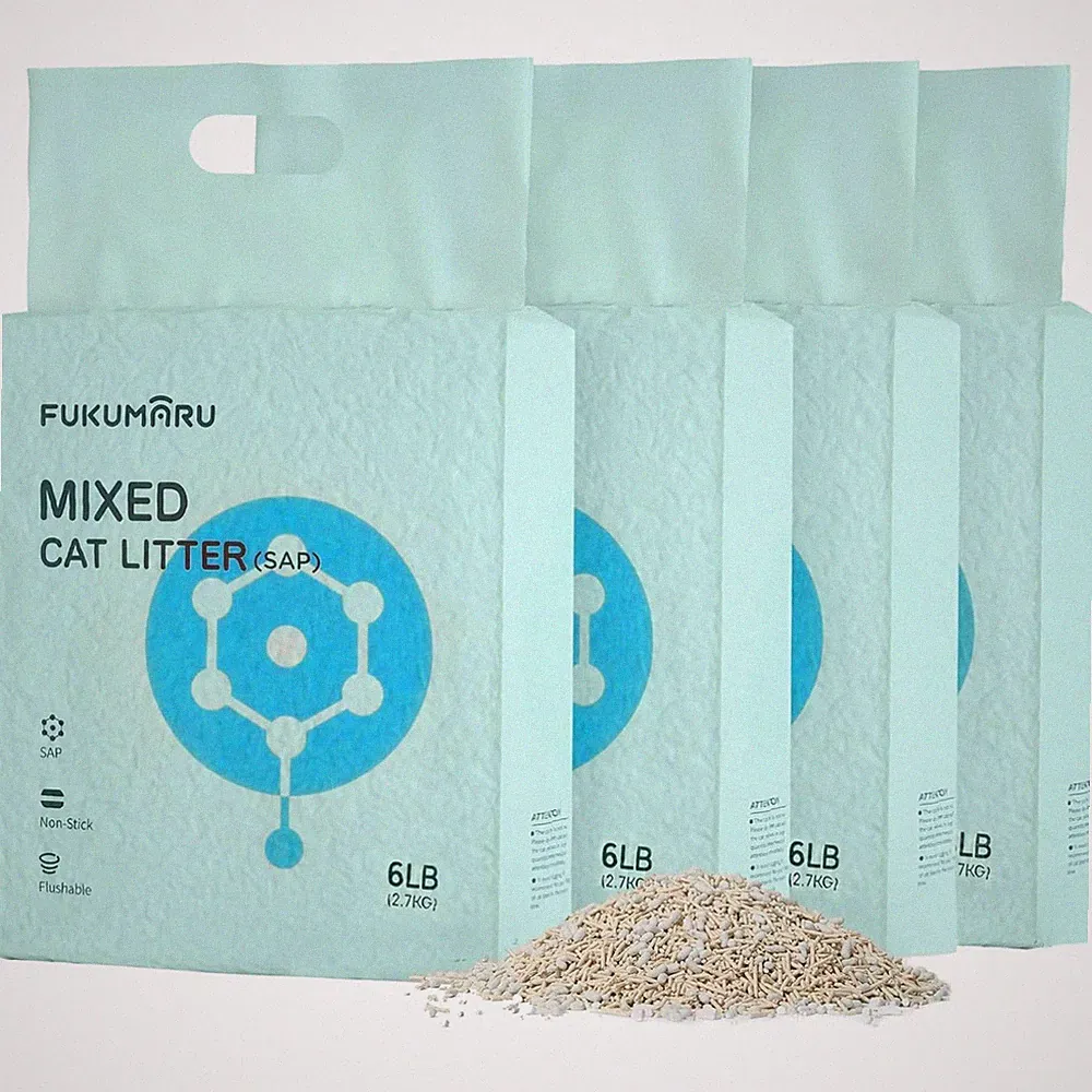 Katzenstreu Tofu 10,8kg, schnell klumpend, staubfrei, geruchsarm, spülbar