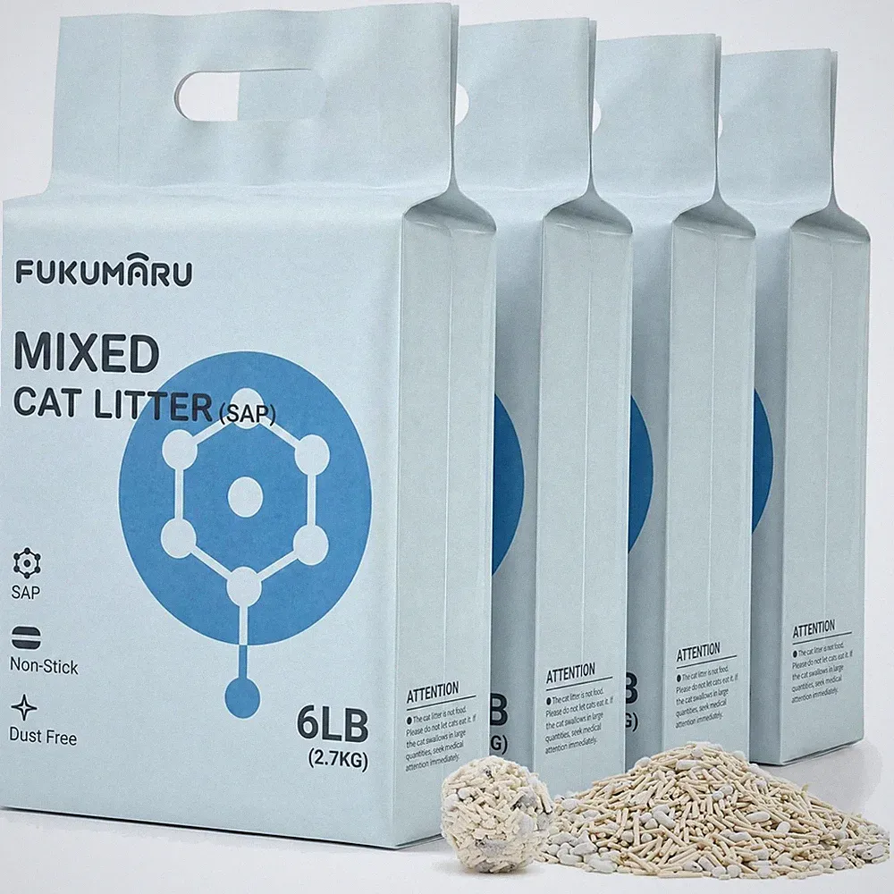 Katzenstreu Tofu Klumpen staubfrei Geruchskontrolle 4x10,8kg