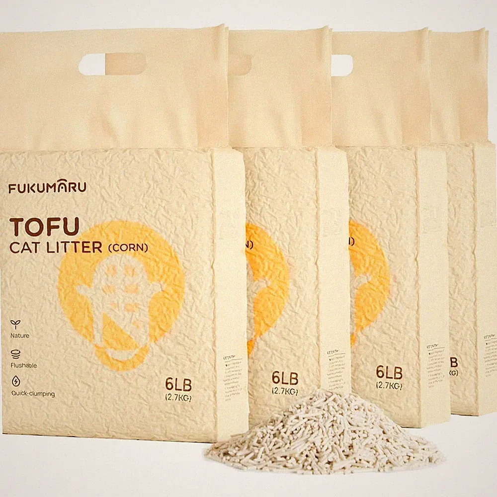 Katzenstreu Tofu Mais staubfrei klumpende Geruchskontrolle 10,8kg