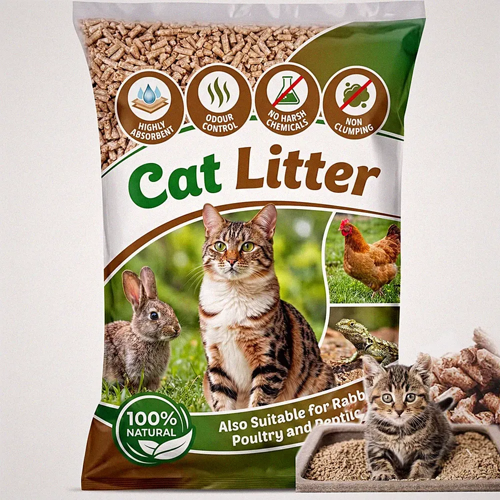 Katzenstreu Ultra Saugfähig Geruchskontrolle Holzpellets Staubfrei Naturduft