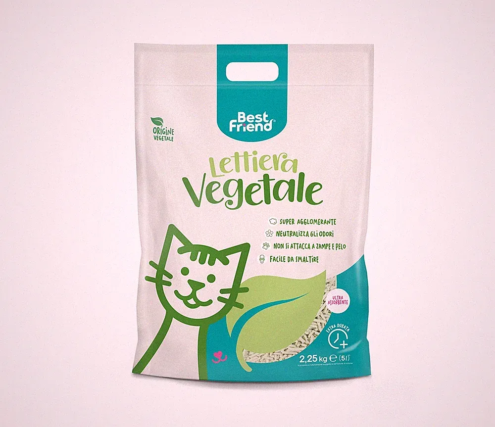 Langlebiges Pflanzenstreu für Katzen, 5 l. Natürlicher Sand und super klumpe...