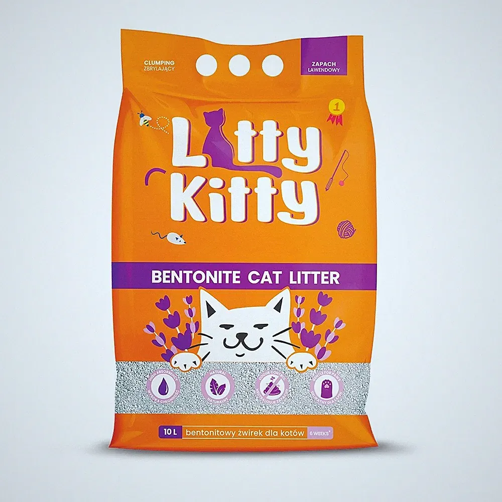 LITTY KITTY Bentonite Lavendel-Bentonit-Sand 10 l (8 kg)
