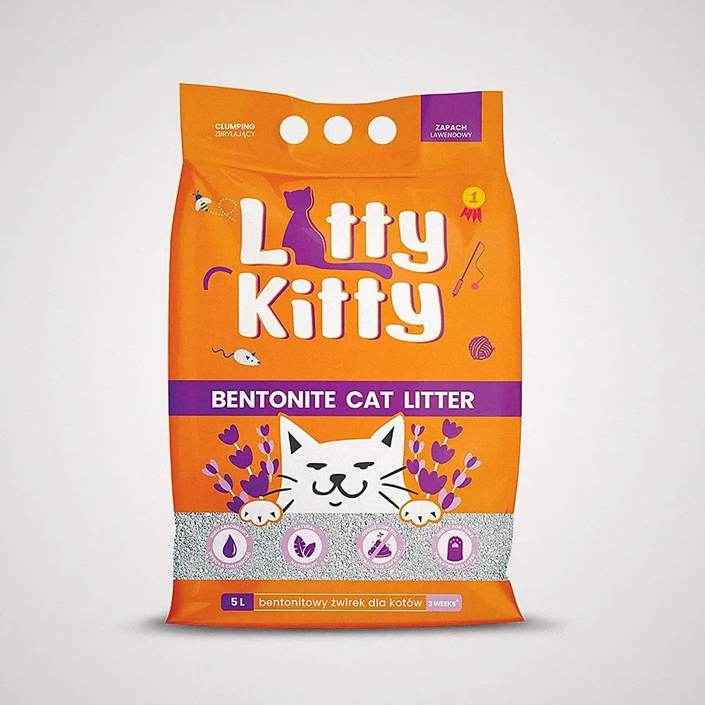 LITTY KITTY Bentonite Lavendel-Bentonit-Sand 5 l (4 kg)