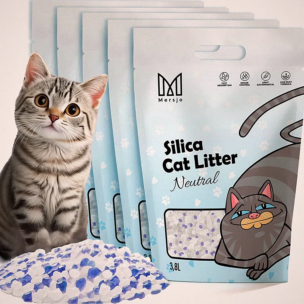 Mersjo Silikon Katzenstreu Neutral 5x3,8L Klumpstreu Staubfrei Antibakteriell