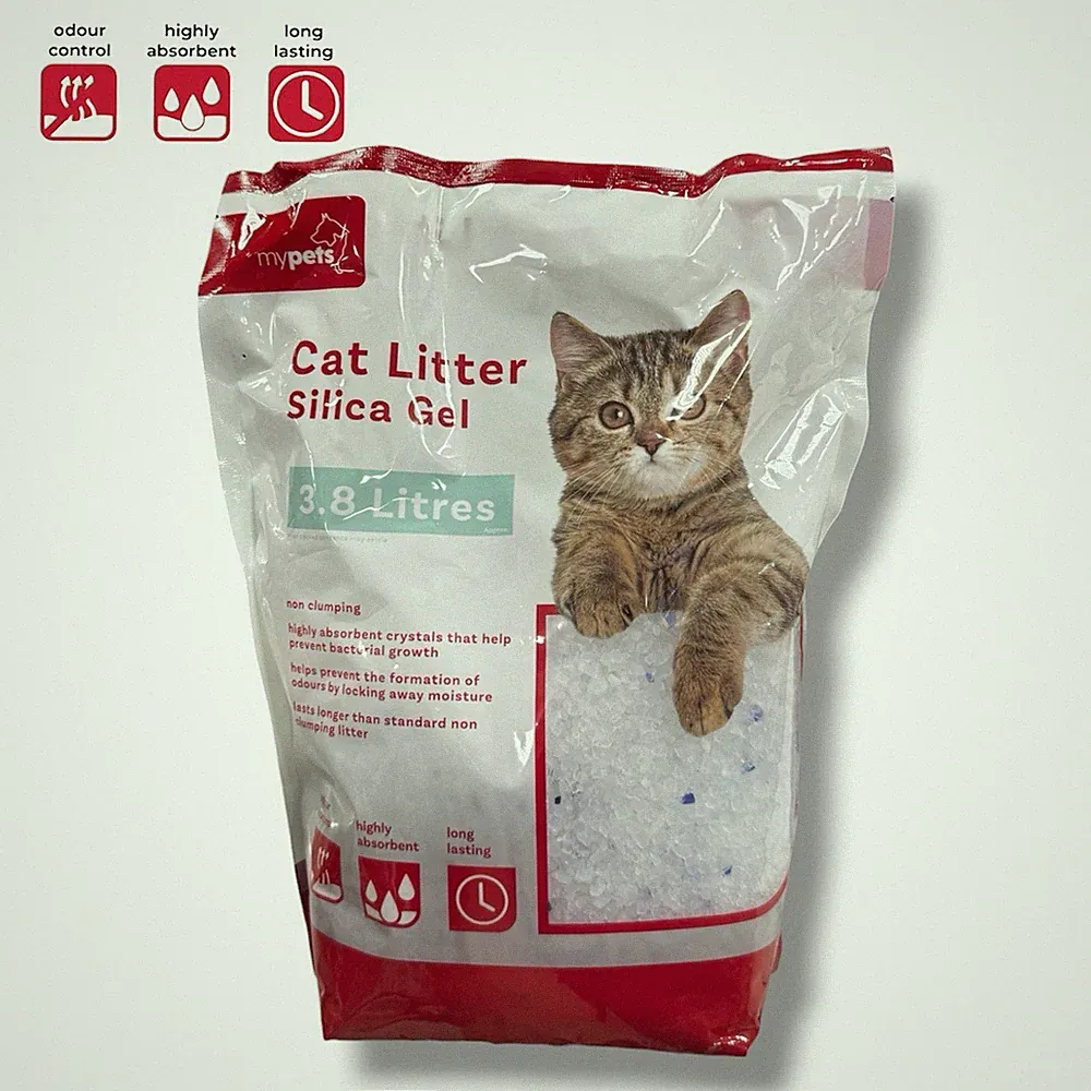 My Pets Katzenstreu Silica Gel 3,8L Silica Crystal Geruchskontrolle stark saugfähig