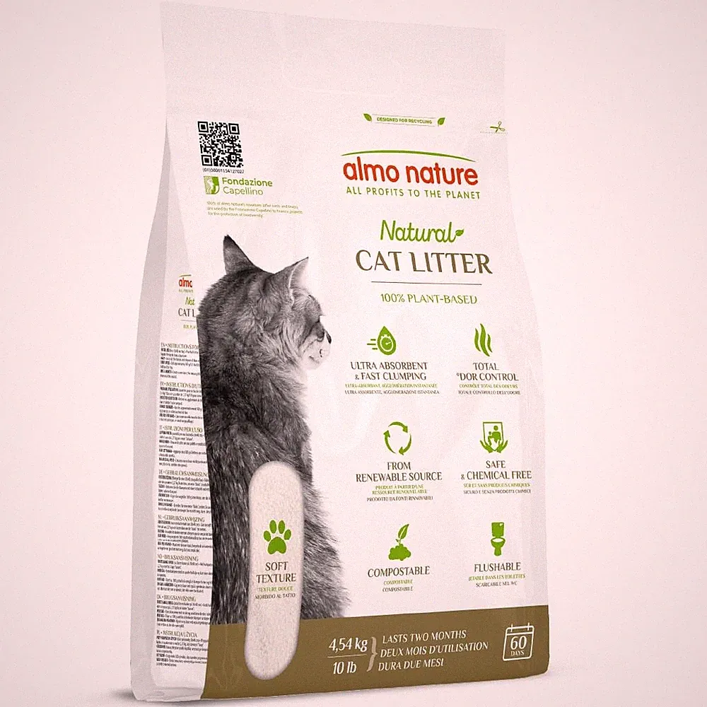 Natural Cat Litter Soft Texture Klumpende Katzenstreu, 100% pflanzlich, biol...